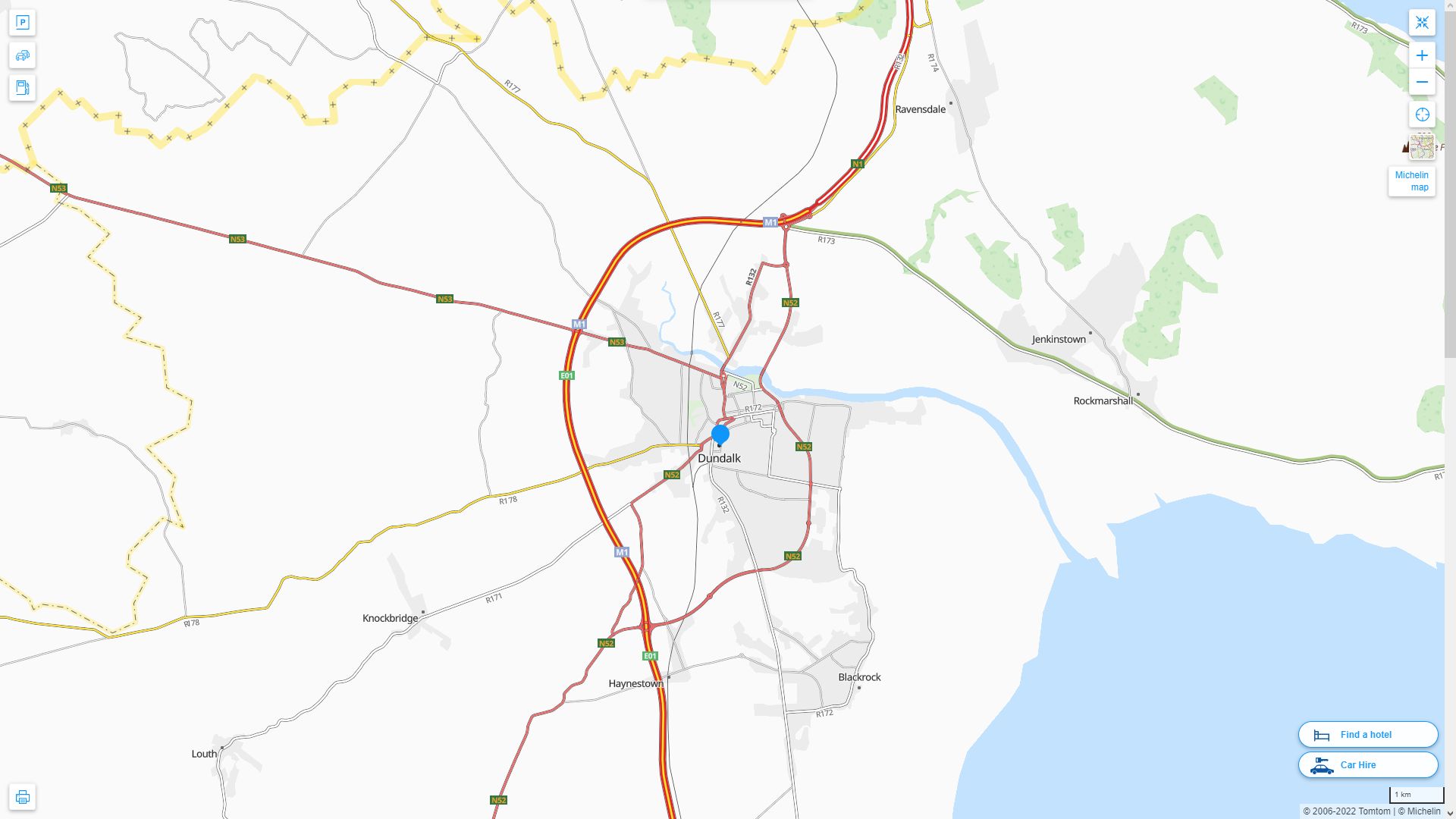 Dundalk Highway and Road Map